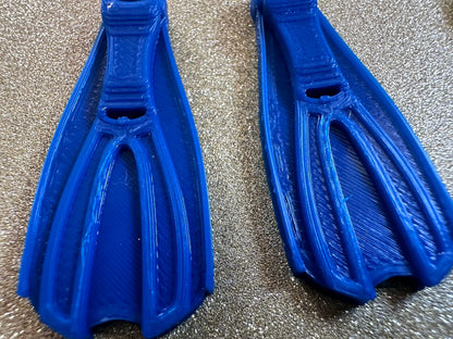 Snorkeling Flipper Earrings: Ocean Sport, Floating Fin, Beach, Snorkel, Scuba Dive, Fish, Water Activity, Diver, Best Gifts for Her/Him/Them