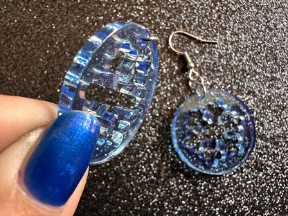 Snowflake Earrings: Laser Cut Acrylic Snowflakes, Christmas, Stormy Weather, Snowing, Snow Storm, Winter, X-mas Best Gifts for Her/Him/Them