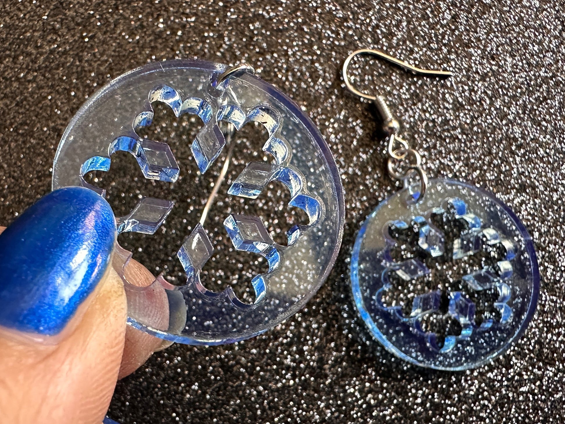 Snowflake Earrings: Laser Cut Acrylic Snowflakes, Christmas, Stormy Weather, Snowing, Snow Storm, Winter, X-mas Best Gifts for Her/Him/Them