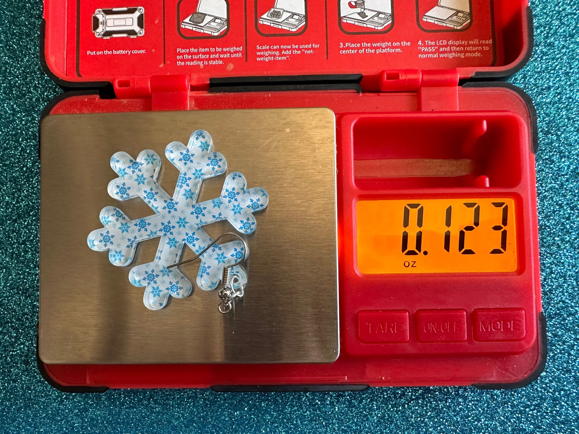 Snowflake Earrings: Laser Cut Acrylic Snowflakes, White Christmas, Stormy Weather, Snowing, Snow Storm, Winter, Gifts for Her/Him/Them