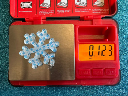 Snowflake Earrings: Laser Cut Acrylic Snowflakes, White Christmas, Stormy Weather, Snowing, Snow Storm, Winter, Gifts for Her/Him/Them