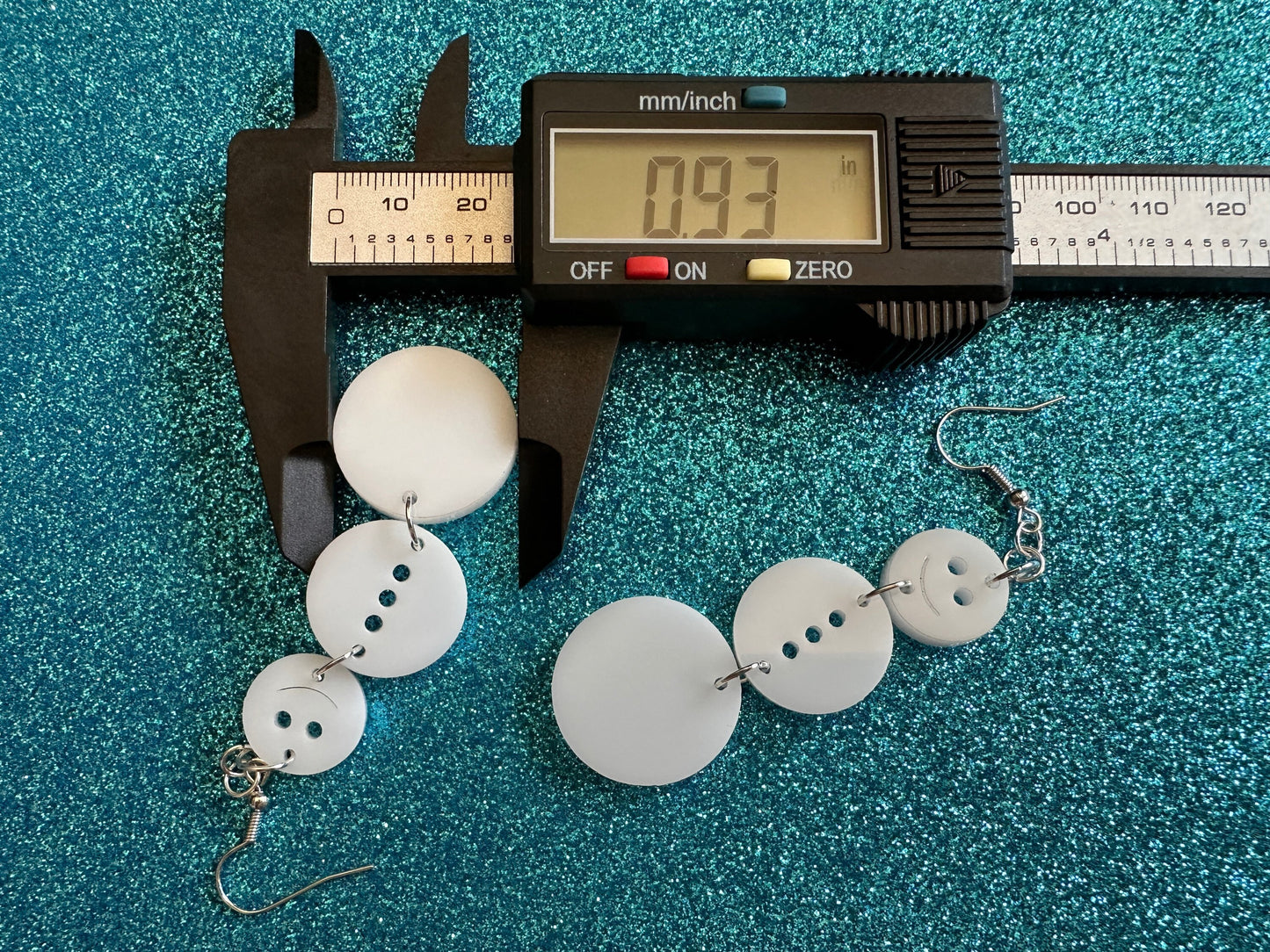 Snowman Earrings: Laser Cut Acrylic Snowmen, Snow Person, Christmas, Holidays, X-mas, Xmas, Snow, Winter, Best Gifts for Her/Him/Them