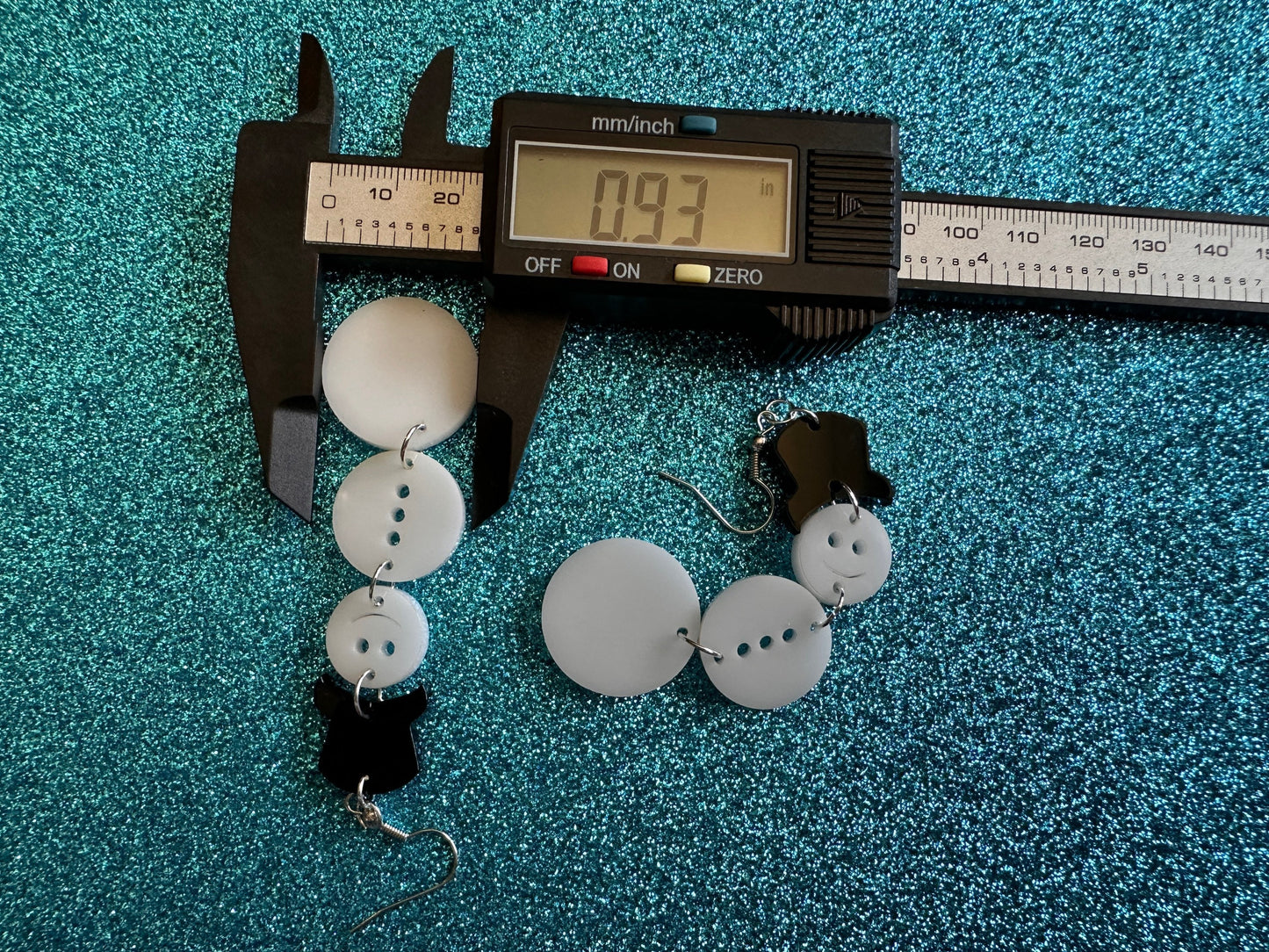 Snowman Earrings: Laser Cut Acrylic Snowmen with Hats, Snow Person, Christmas, Holidays, X-mas, Xmas, Snow, Winter, Gifts for Her/Him/Them