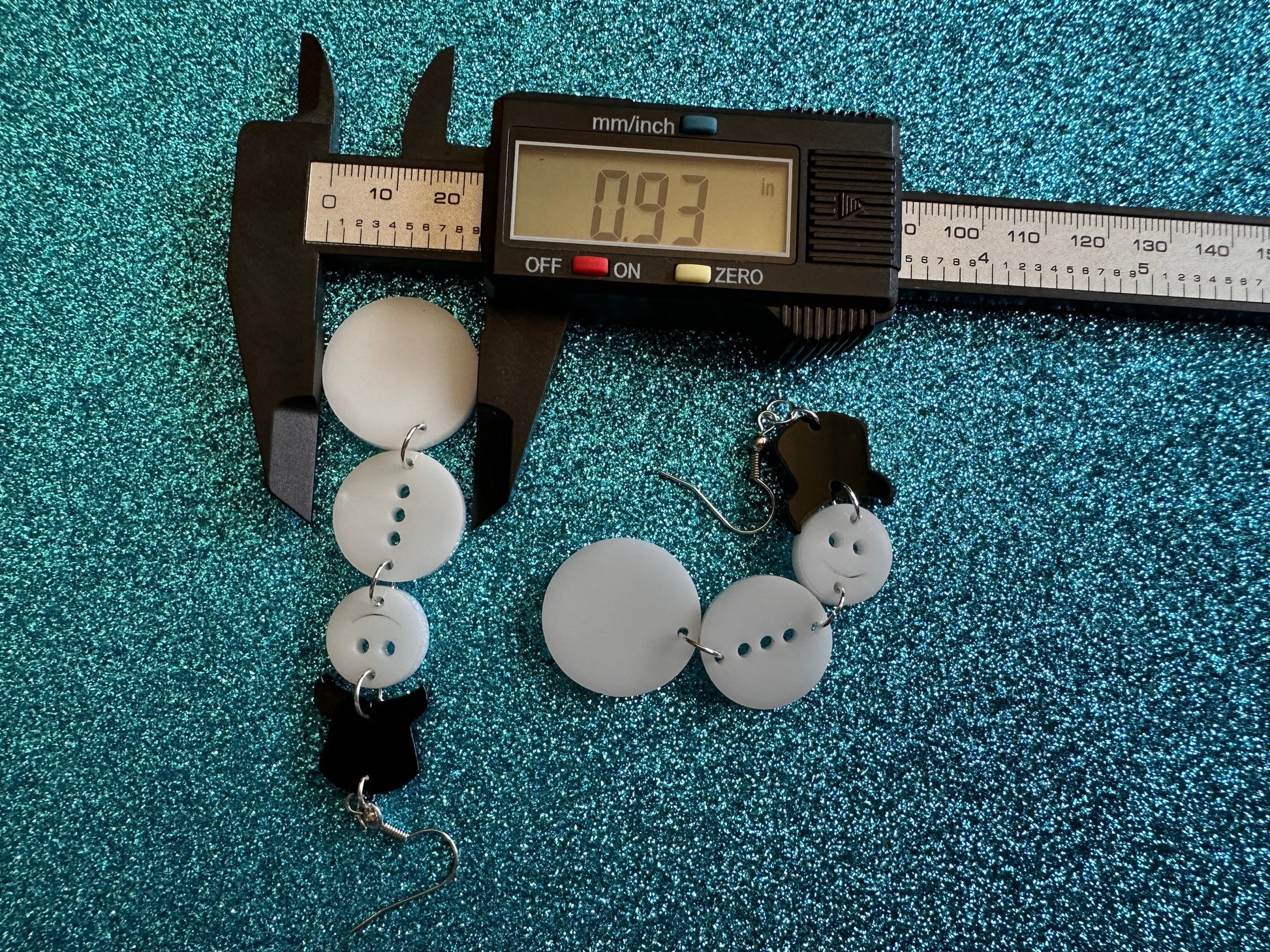 Snowman Earrings: Laser Cut Acrylic Snowmen with Hats, Snow Person, Christmas, Holidays, X-mas, Xmas, Snow, Winter, Gifts for Her/Him/Them
