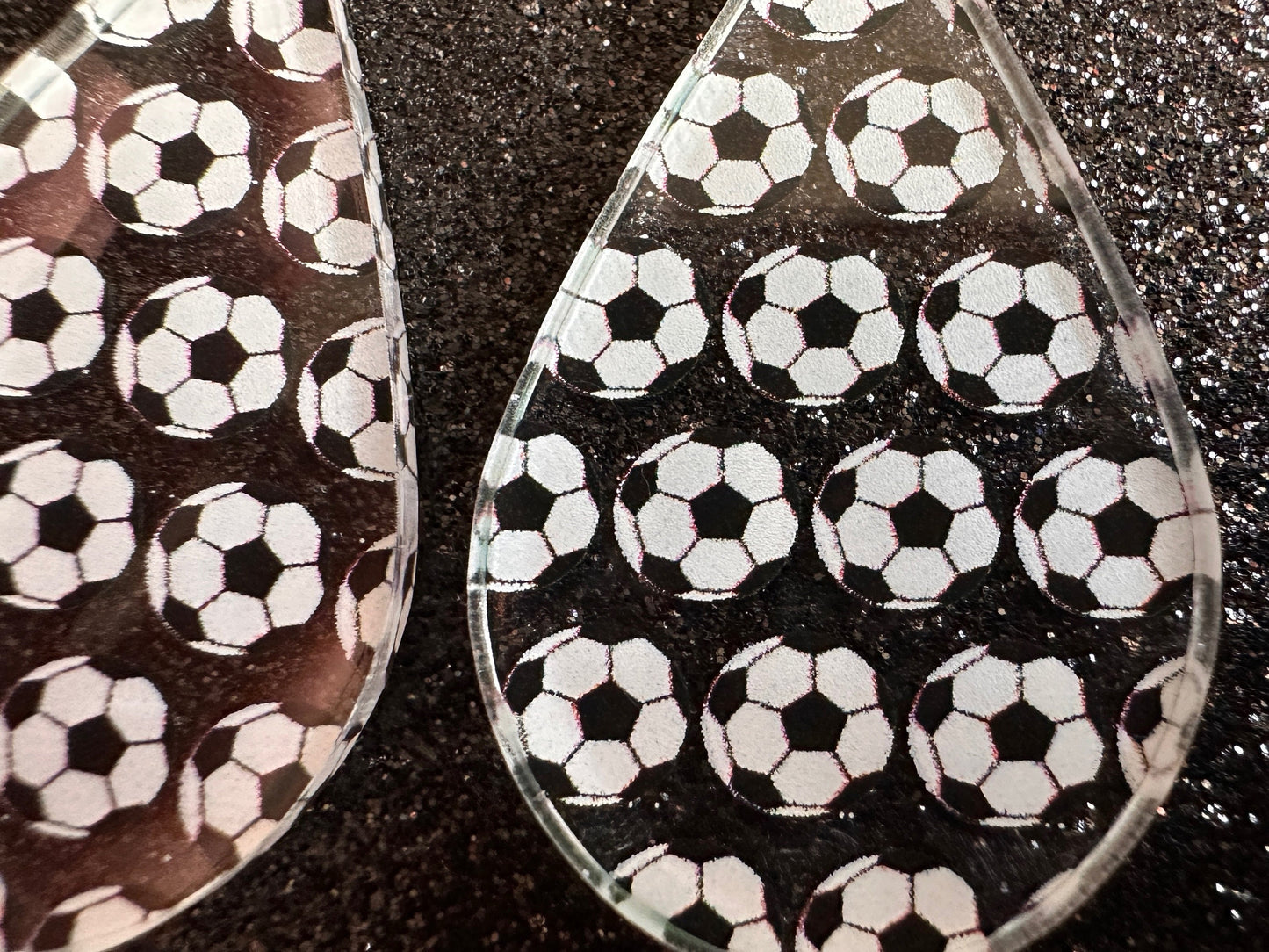 Soccer Earrings: Laser Cut Acrylic Soccer Balls, European Football, Sports Team, Sport Teams, Football, FIFA, Best Gifts for Her/Him/Them