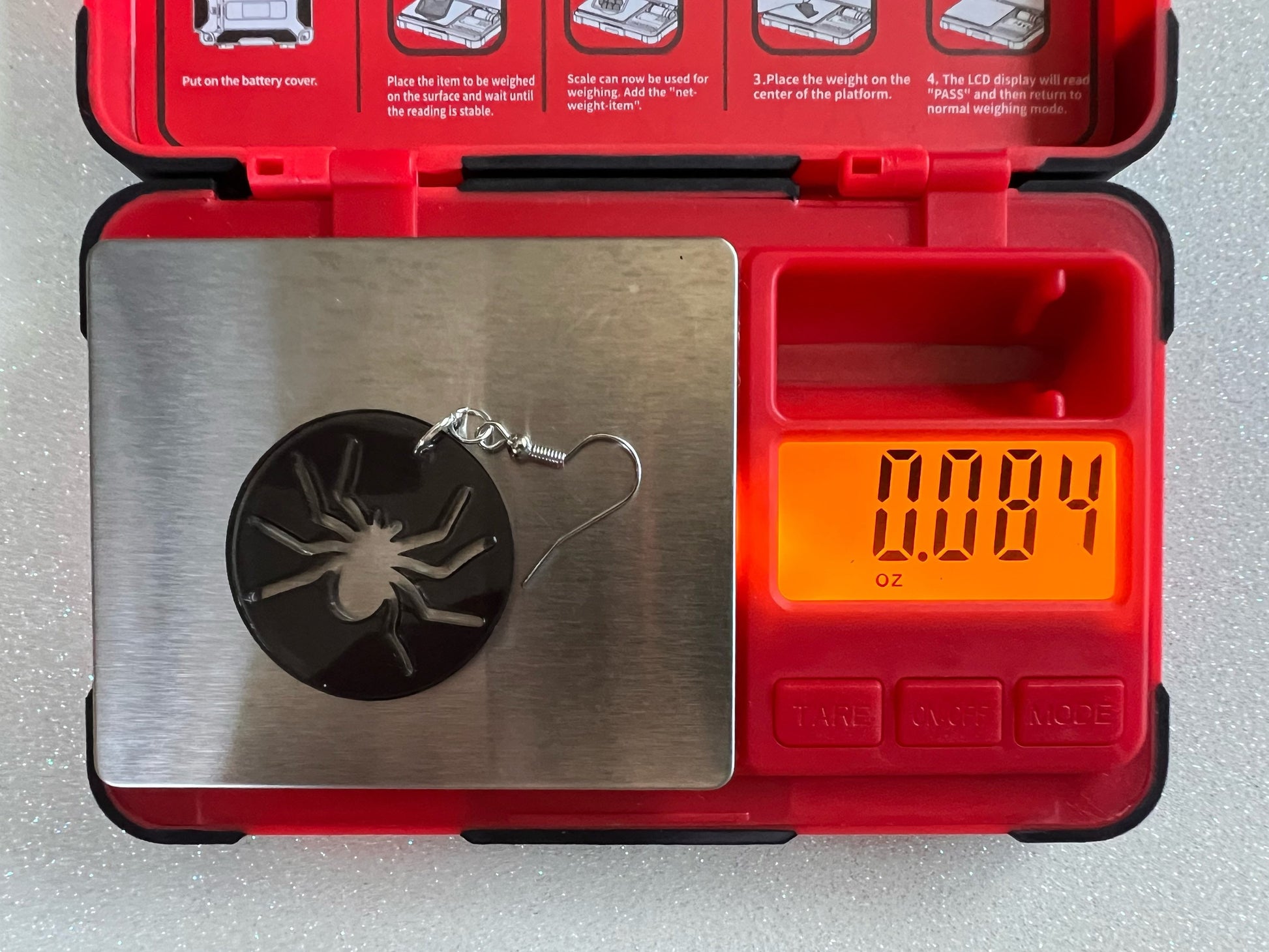 Spider Earrings: Laser Cut Acrylic Spiders, Halloween, Holiday, Insect, Bug, Horror, Scary, Spooky, Best Gifts for Her/Him/Them