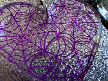 Spiderweb Earrings: Laser Cut Acrylic Spider Webs, Halloween, Spiders, Insect, Bug, Horror, Scary, Spooky, Best Gifts for Her/Him/Them