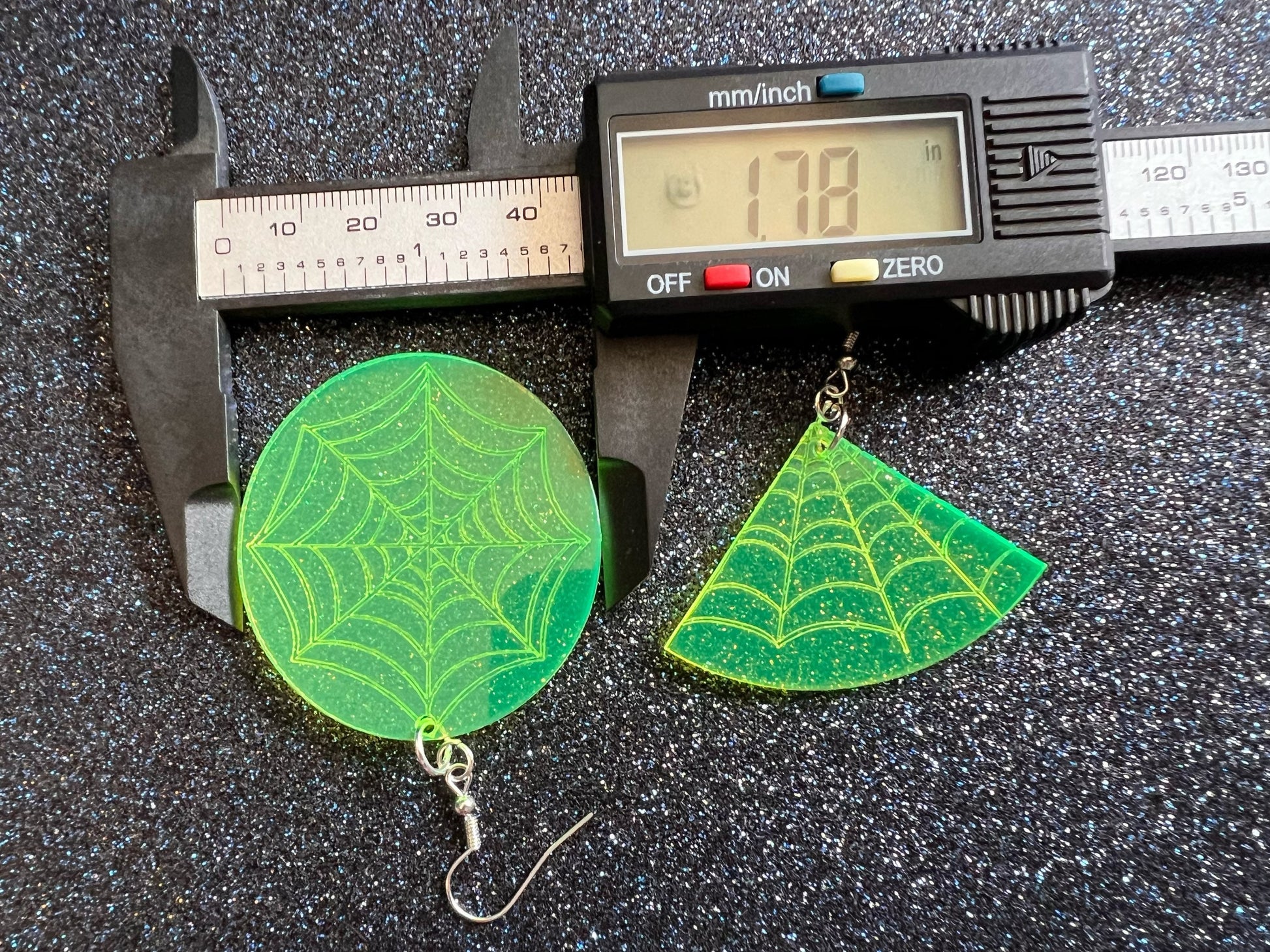 Spiderweb Earrings: Laser Cut Acrylic Spider's Web, Halloween, Holiday, Insect, Bug, Horror, Scary, Spooky, Best Gifts for Her/Him/Them