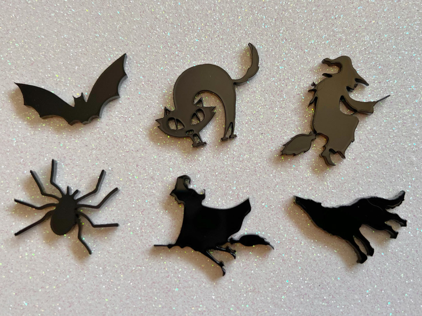Spooky Cat Full Moon Earrings: Laser Cut Acrylic Halloween Earrings, Black Cats, Witch Kitties, Scary, Horror, Best Gifts for Her/Him/Them