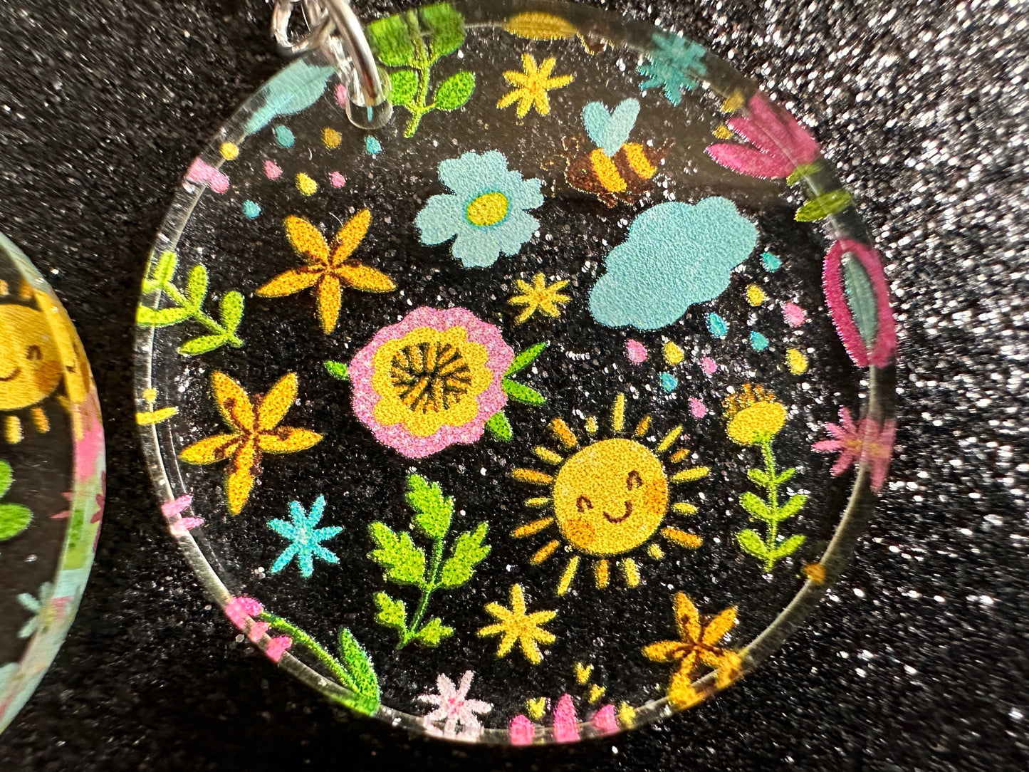 Spring Earrings: Laser Cut Acrylic Earrings, Rain, Birds, Flowers, Rainbows, Summer, Fun, Hearts, Sun, Weather, Best Gifts for Her/Him/Them