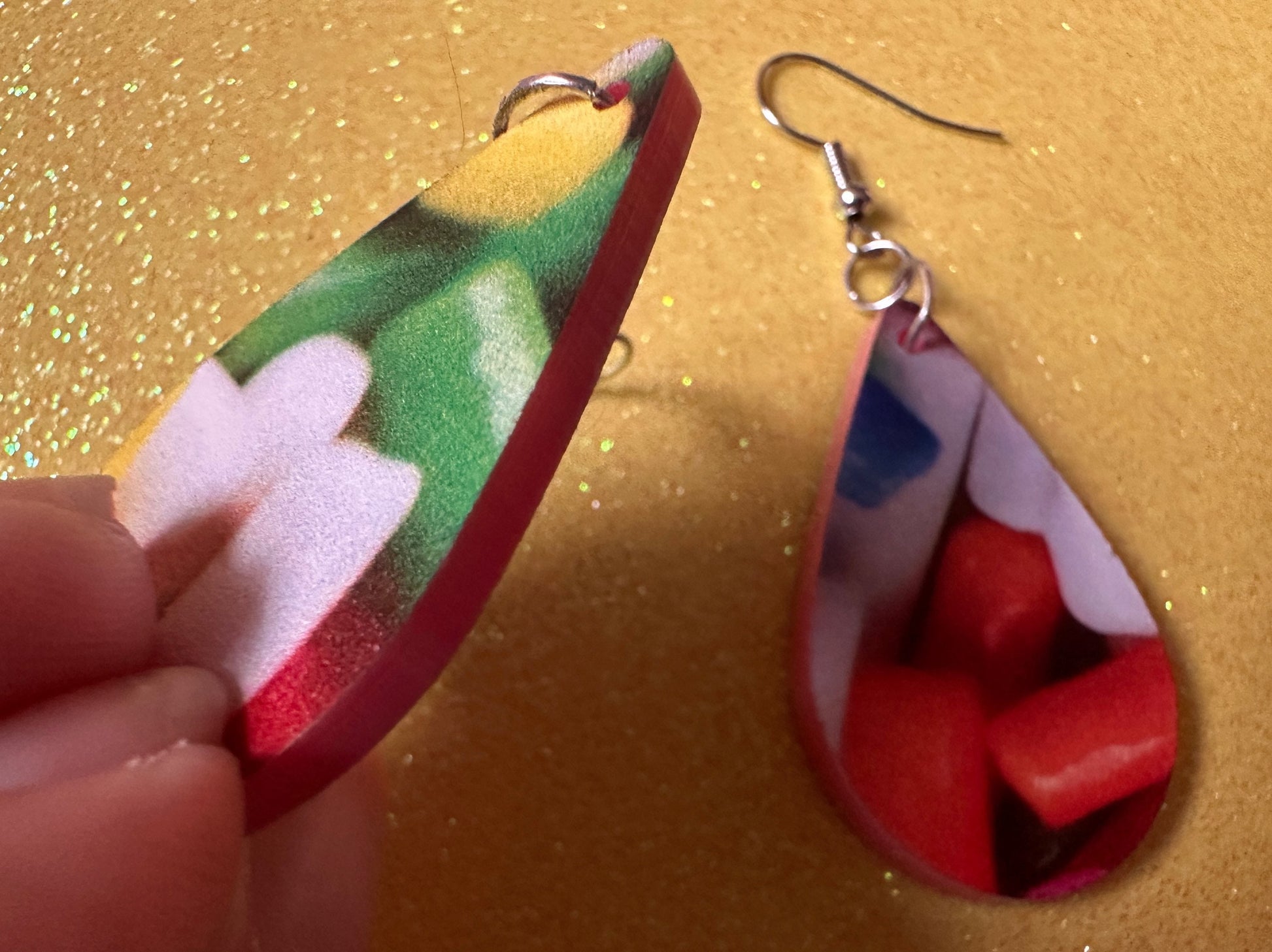 Sprinkles Earrings: Laser Cut Acrylic Sprinkles, Donut Donuts, Dessert, Cake, Ice Cream, Bakery, Food, Pink, Best Gifts for Her/Him/Them