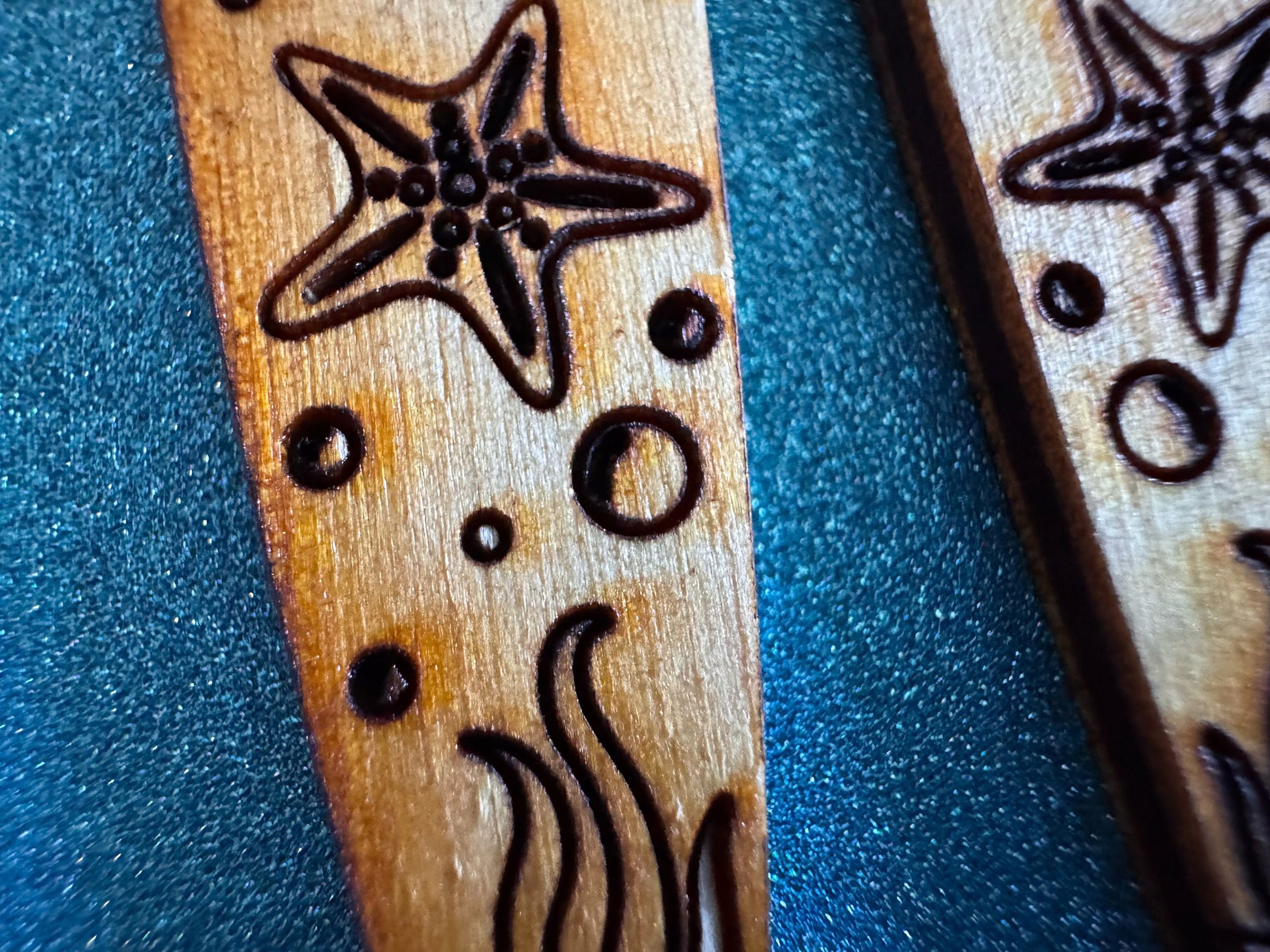 Starfish Earrings: Laser Cut Wood Sea Creature, Waves, Ocean, Seaweed, Diving, Tropical Dive, Hawaii, Aquatic, Best Gifts for Her/Him/Them