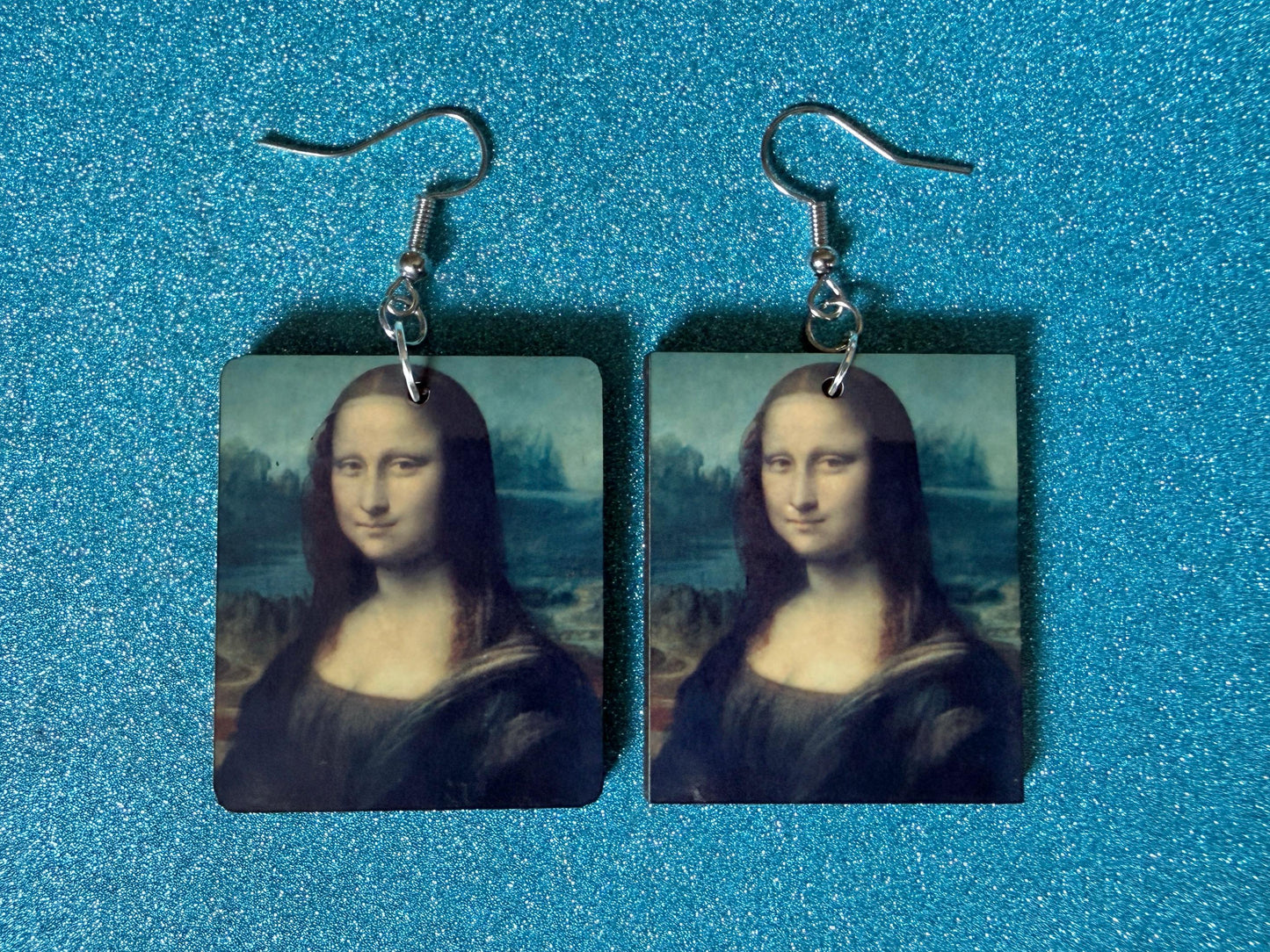 Starry Night Earrings: Laser Cut Acrylic Paintings, Van Gogh Immersive Experience, Famous Painting, Moon, Stars, Best Gifts for Her/Him/Them