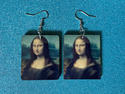 Starry Night Earrings: Laser Cut Acrylic Paintings, Van Gogh Immersive Experience, Famous Painting, Moon, Stars, Best Gifts for Her/Him/Them