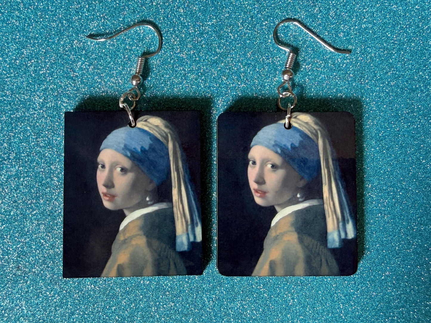 Starry Night Earrings: Laser Cut Acrylic Paintings, Van Gogh Immersive Experience, Famous Painting, Moon, Stars, Best Gifts for Her/Him/Them