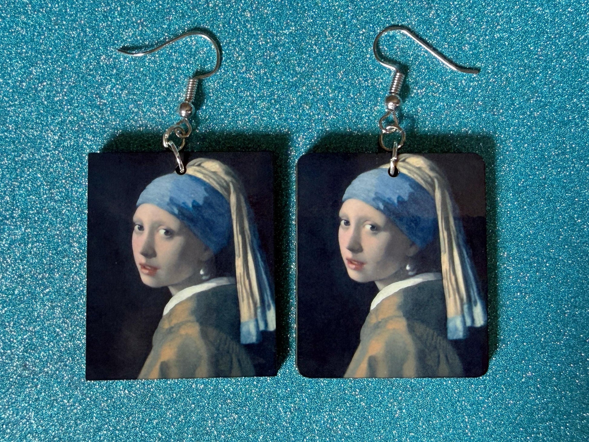 Starry Night Earrings: Laser Cut Acrylic Paintings, Van Gogh Immersive Experience, Famous Painting, Moon, Stars, Best Gifts for Her/Him/Them