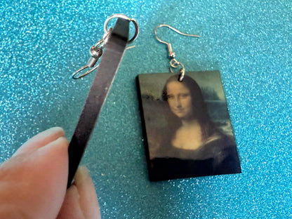 Starry Night Earrings: Laser Cut Acrylic Paintings, Van Gogh Immersive Experience, Famous Painting, Moon, Stars, Best Gifts for Her/Him/Them
