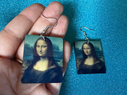 Starry Night Earrings: Laser Cut Acrylic Paintings, Van Gogh Immersive Experience, Famous Painting, Moon, Stars, Best Gifts for Her/Him/Them