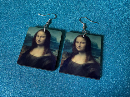 Starry Night Earrings: Laser Cut Acrylic Paintings, Van Gogh Immersive Experience, Famous Painting, Moon, Stars, Best Gifts for Her/Him/Them