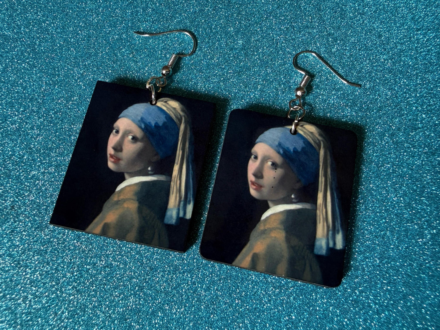 Starry Night Earrings: Laser Cut Acrylic Paintings, Van Gogh Immersive Experience, Famous Painting, Moon, Stars, Best Gifts for Her/Him/Them