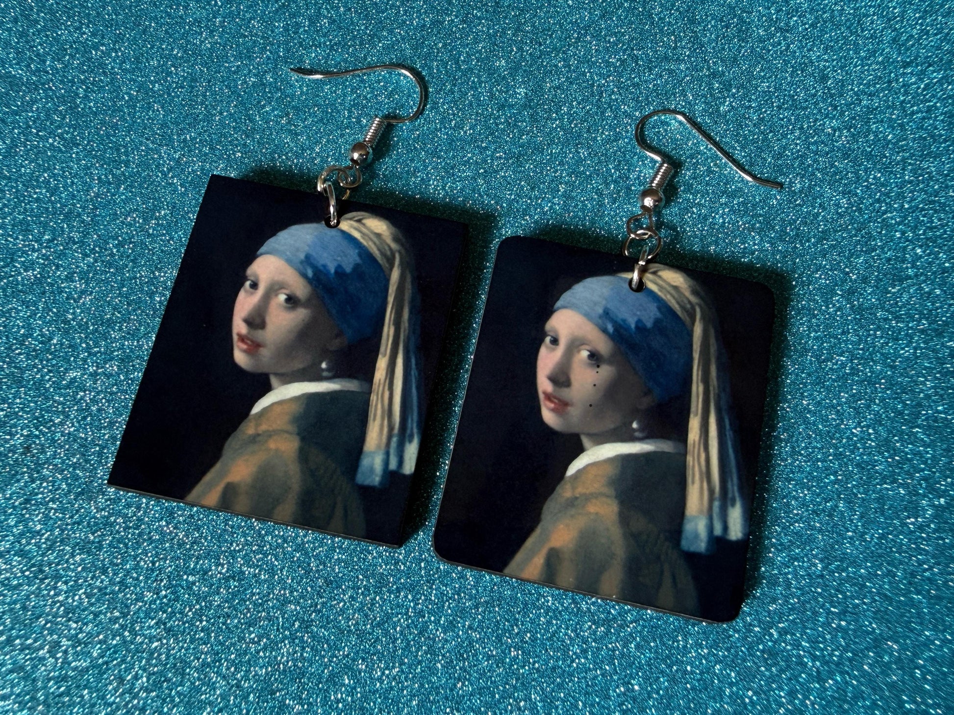 Starry Night Earrings: Laser Cut Acrylic Paintings, Van Gogh Immersive Experience, Famous Painting, Moon, Stars, Best Gifts for Her/Him/Them