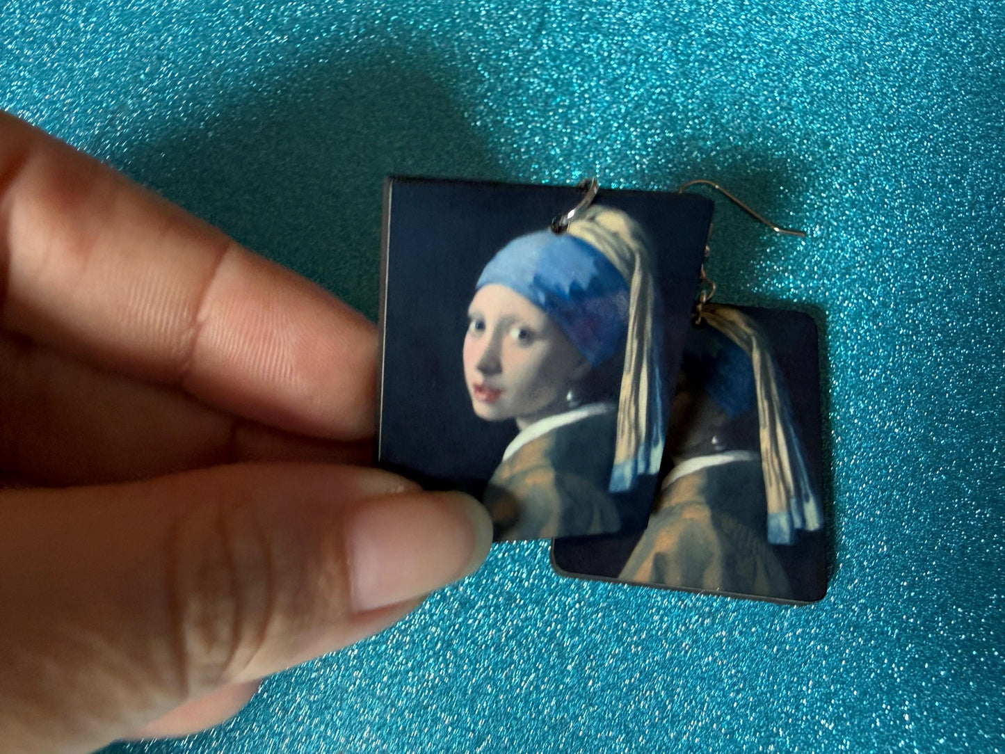 Starry Night Earrings: Laser Cut Acrylic Paintings, Van Gogh Immersive Experience, Famous Painting, Moon, Stars, Best Gifts for Her/Him/Them