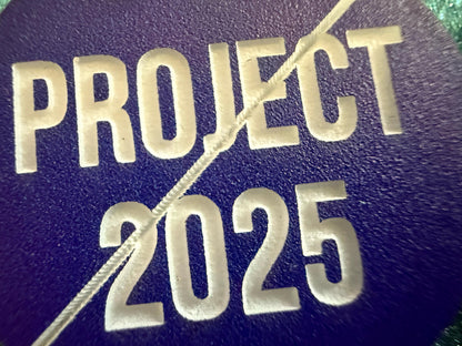 Stop Project 2025 Earrings: Laser Engraved Words, Political Earrings, Democratic, Custom Text Earrings, Best Gifts for Her/Him/Them