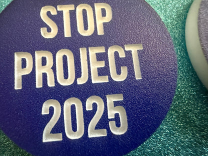 Stop Project 2025 Earrings: Laser Engraved Words, Political Earrings, Democratic, Custom Text Earrings, Best Gifts for Her/Him/Them