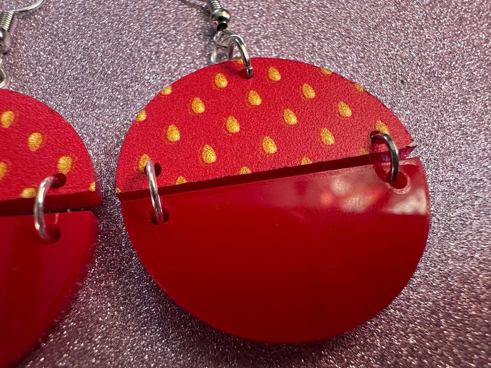 Strawberry Earrings: Laser Cut Acrylic Strawberries, Fruit, Heart, Fruits, Red Earrings, Summer Vibes, Food Earrings, Gifts for Her/Him/Them