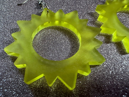 Sun Earrings: Laser Cut Acrylic Suns, Sunshine, Hot Weather, Good Weather, Warm Climate, Best Gifts for Her/Him/Them