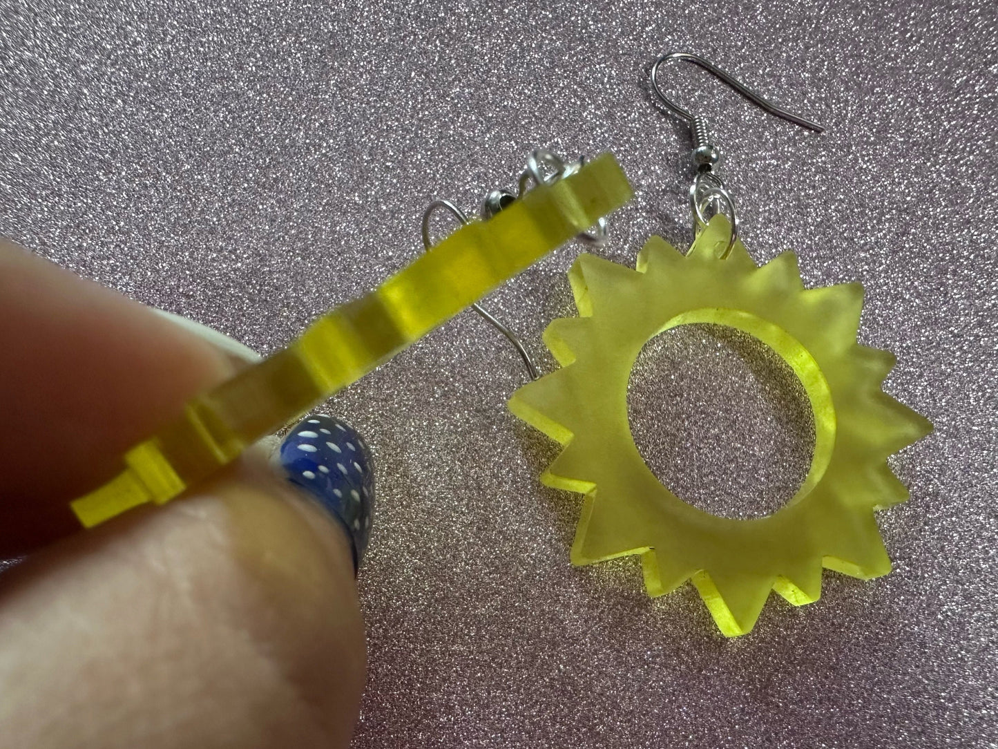 Sun Earrings: Laser Cut Acrylic Suns, Sunshine, Hot Weather, Good Weather, Warm Climate, Best Gifts for Her/Him/Them