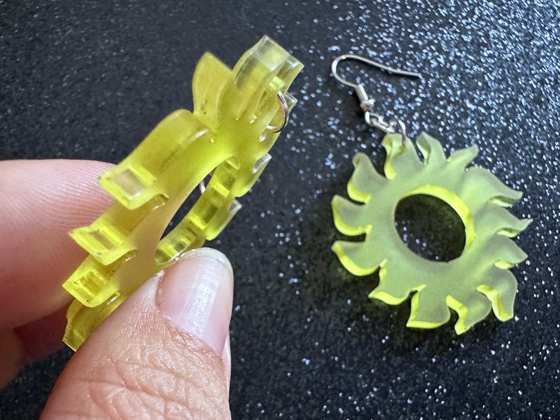 Sun Earrings: Laser Cut Acrylic Suns, Sunshine, Hot Weather, Good Weather, Warm Climate, Best Gifts for Her/Him/Them