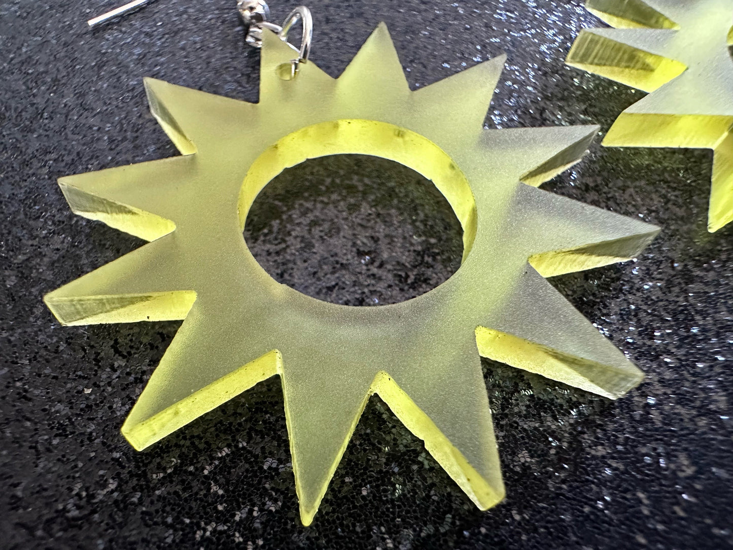 Sun Earrings: Laser Cut Acrylic Suns, Sunshine, Hot Weather, Good Weather, Warm Climate, Tropical Holiday, Best Gifts for Her/Him/Them