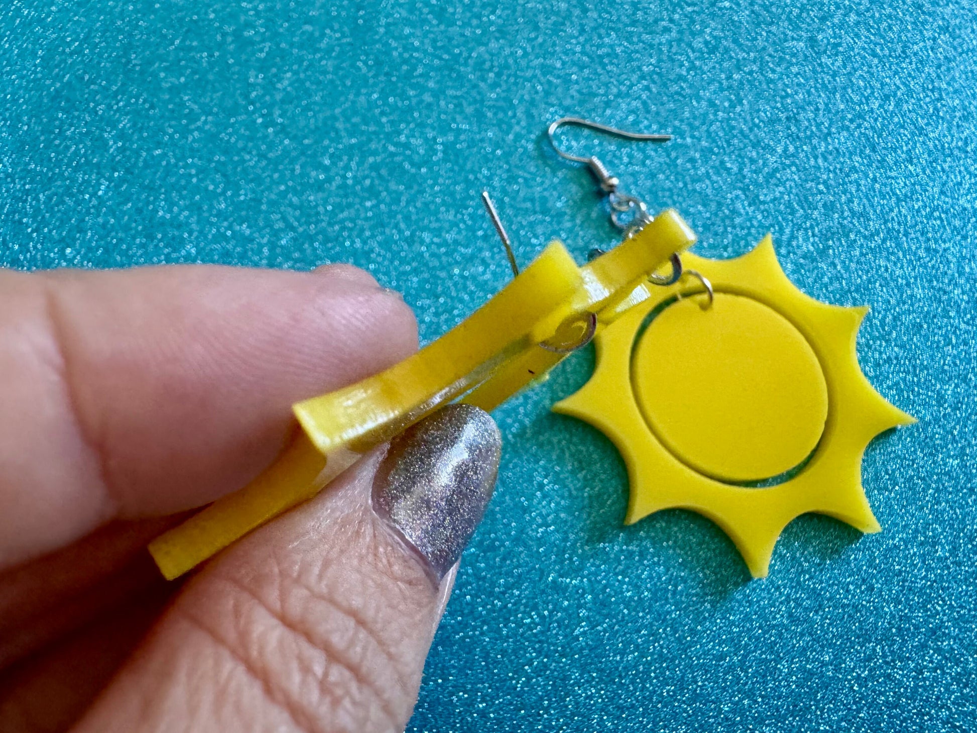 Sun Earrings: Laser Cut Acrylic Suns, Sunshine, Hot Weather, Good Weather, Warm Climate, Tropical Holiday, Best Gifts for Her/Him/Them