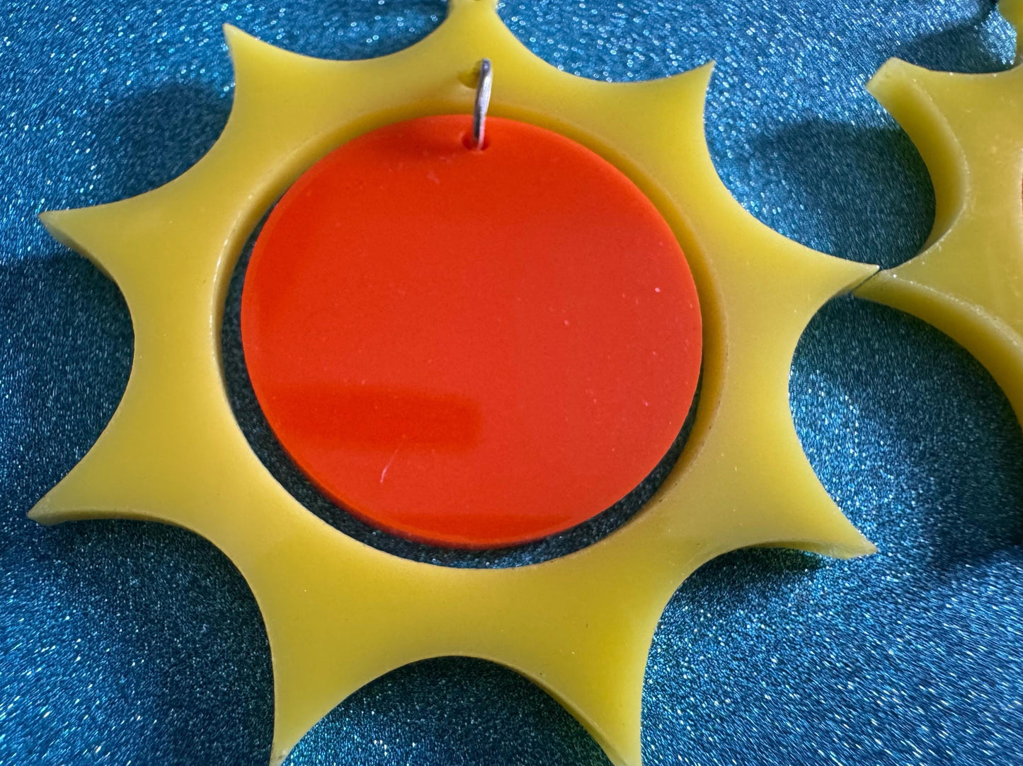 Sun Earrings: Laser Cut Acrylic Suns, Sunshine, Hot Weather, Good Weather, Warm Climate, Tropical Holiday, Best Gifts for Her/Him/Them