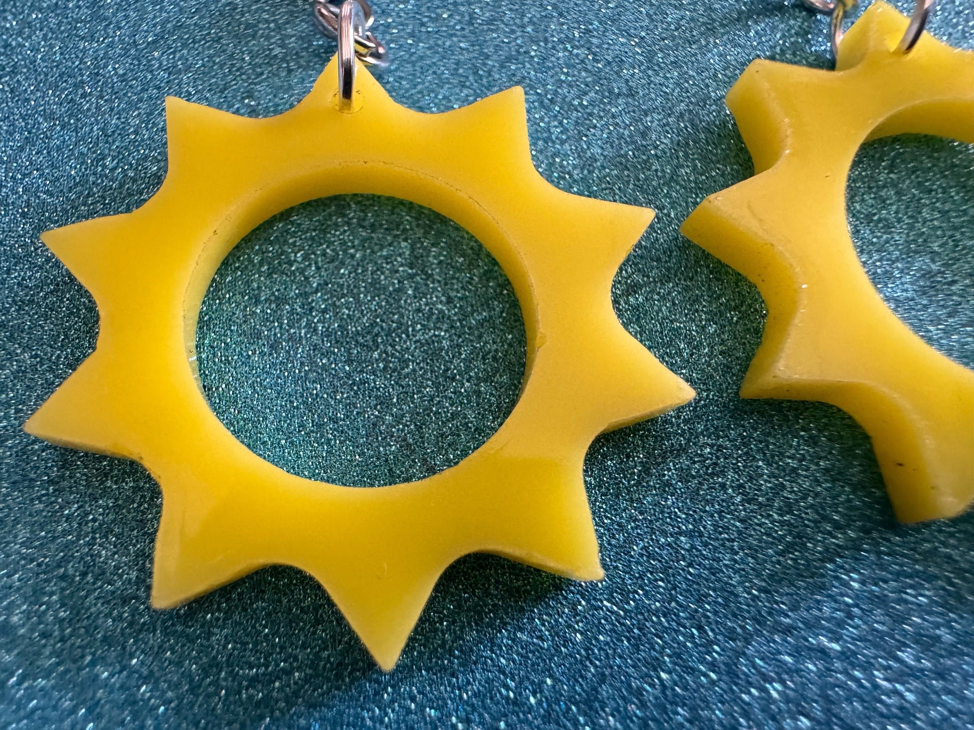 Sun Earrings: Laser Cut Acrylic Suns, Sunshine, Hot Weather, Good Weather, Warm Climate, Tropical Holiday, Best Gifts for Her/Him/Them