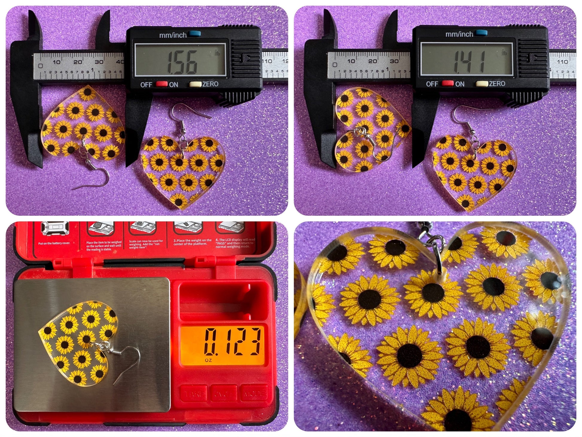 Sunflower Earrings: Laser Cut Acrylic Sunflowers, Flower, Floral, Plant, Botany, Garden, Summer Vibes, Ukraine, Best Gifts for Her/Him/Them