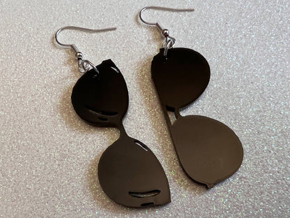 Sunglasses Earrings: Laser Cut Acrylic Sunglasses, Costumes, Cool, Summer Vibes, Best Gifts for Her/Him/Them