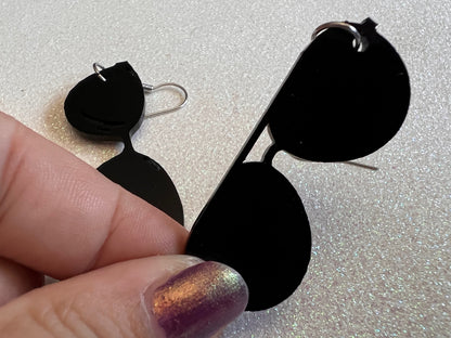Sunglasses Earrings: Laser Cut Acrylic Sunglasses, Costumes, Cool, Summer Vibes, Best Gifts for Her/Him/Them