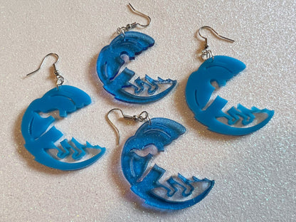Surfer Earrings: Laser Cut Acrylic Surfers, Ocean Wave, Surfing, Surfer Girl, Surfer Dude, Sports, Hawaii, Best Gifts for Her/Him/Them