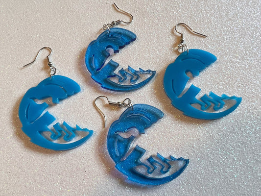 Surfer Earrings: Laser Cut Acrylic Surfers, Ocean Wave, Surfing, Surfer Girl, Surfer Dude, Sports, Hawaii, Best Gifts for Her/Him/Them