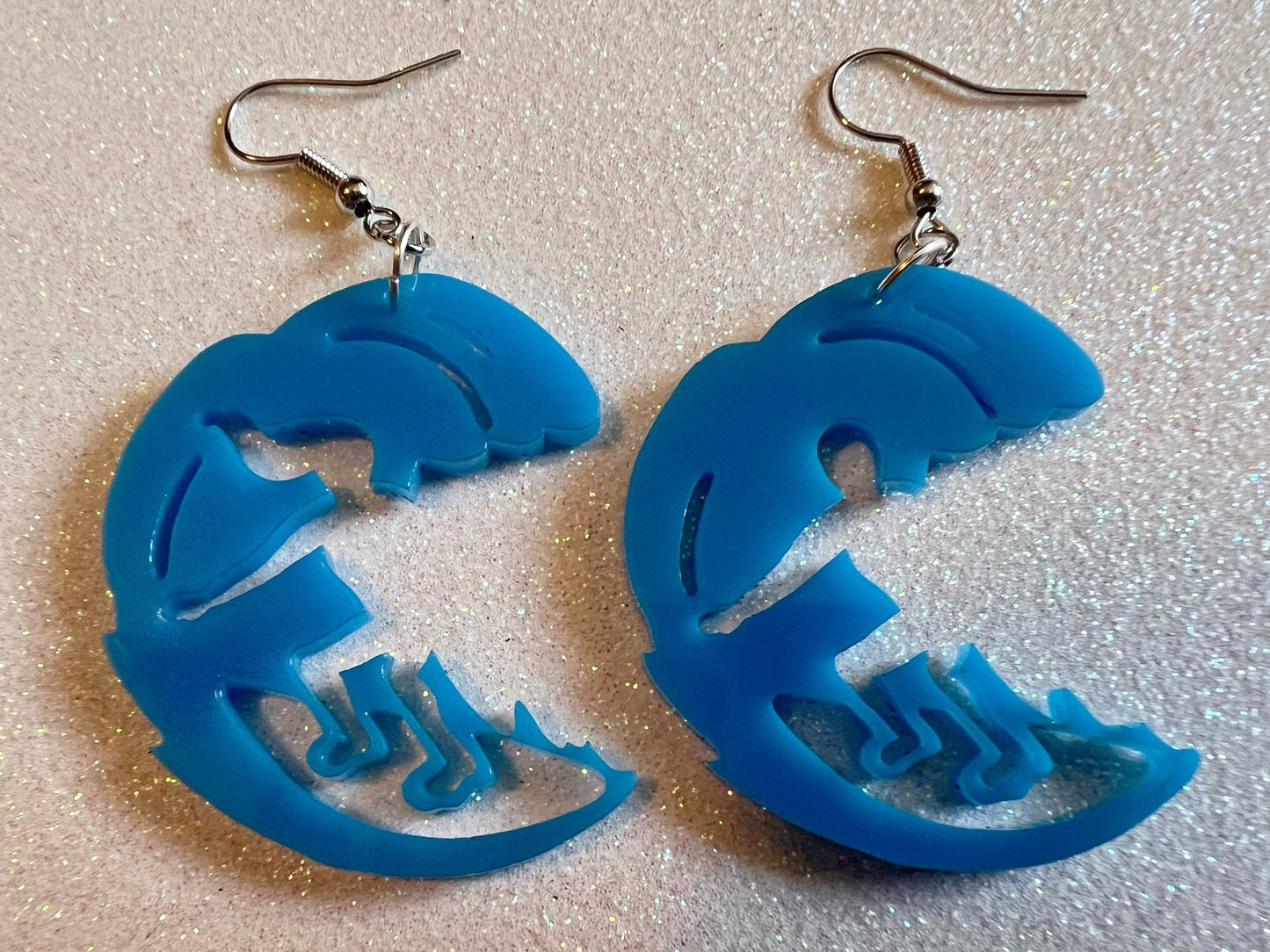 Surfer Earrings: Laser Cut Acrylic Surfers, Ocean Wave, Surfing, Surfer Girl, Surfer Dude, Sports, Hawaii, Best Gifts for Her/Him/Them