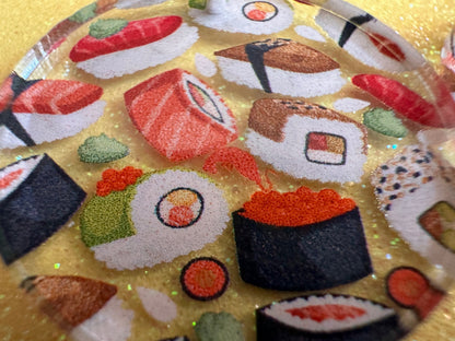 Sushi Earrings: Laser Cut Acrylic Sushi Earrings, Seafood, Fish, Japanese, Nigiri, Sushi Rolls, Caviar, Novelty, Best Gifts for Her/Him/Them