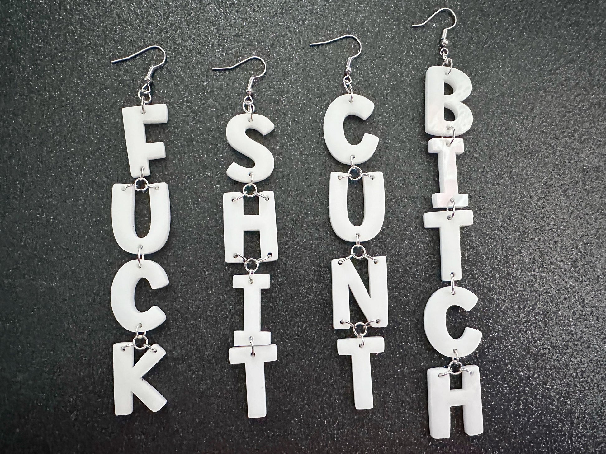 Swear Word Earrings: Laser Cut Words, Gag Gift, BFFS, Best Friend Gift, Girlfriends, Funny Bachelorette, Anniversary, Gifts for Her/Him/Them