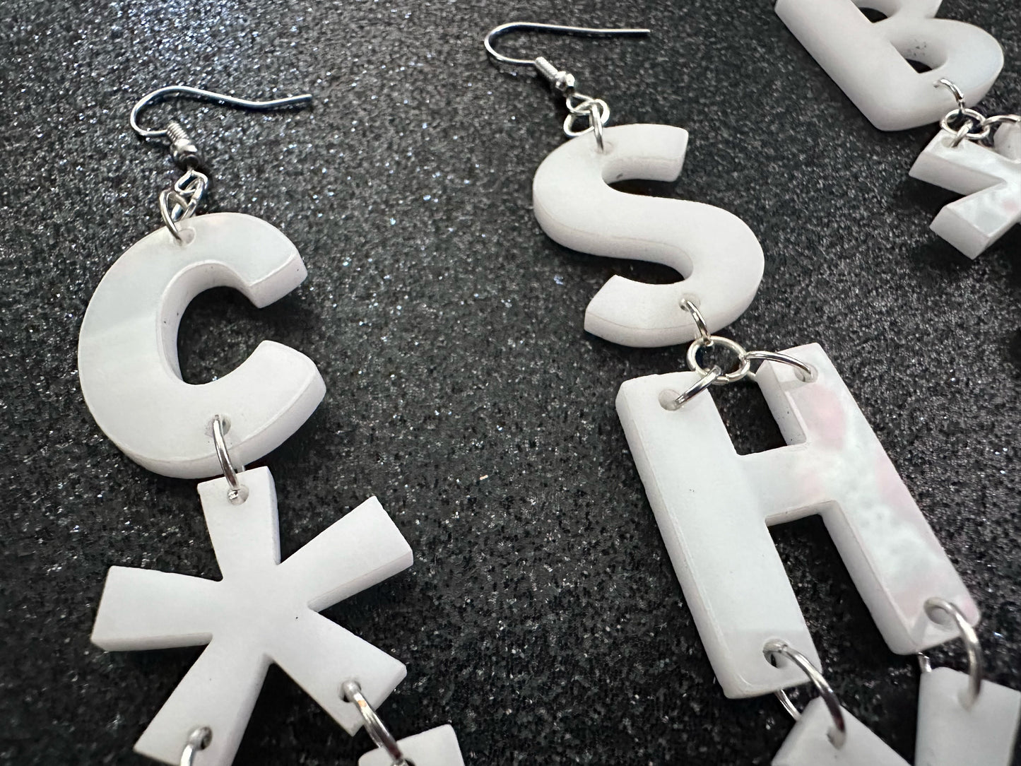 Swear Word Earrings: Laser Cut Words, Gag Gift, BFFS, Best Friend Gift, Girlfriends, Funny Bachelorette, Anniversary, Gifts for Her/Him/Them