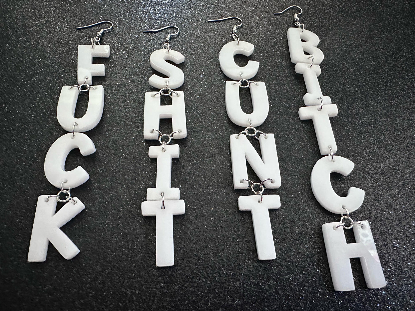Swear Word Earrings: Laser Cut Words, Gag Gift, BFFS, Best Friend Gift, Girlfriends, Funny Bachelorette, Anniversary, Gifts for Her/Him/Them