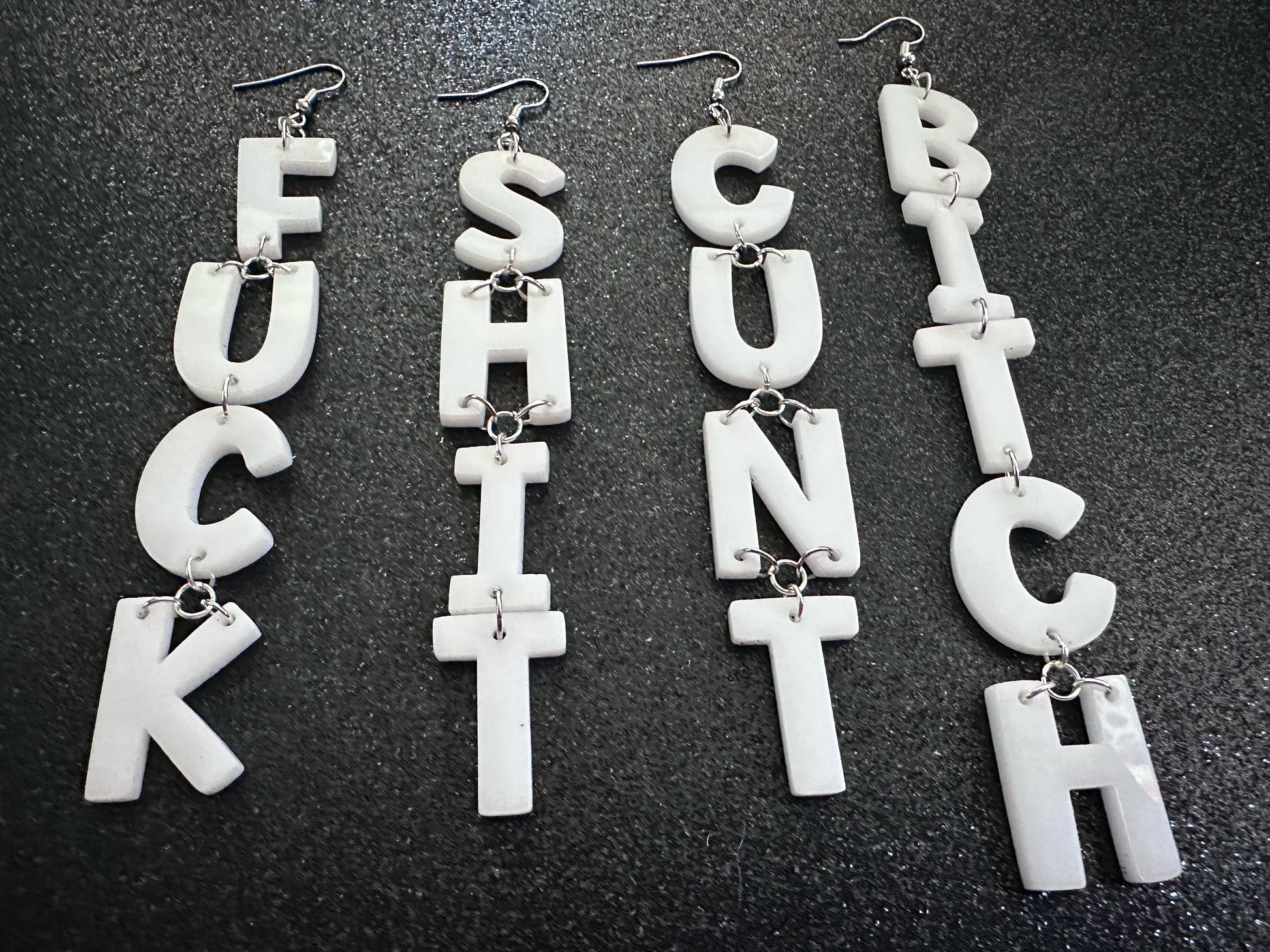 Swear Word Earrings: Laser Cut Words, Gag Gift, BFFS, Best Friend Gift, Girlfriends, Funny Bachelorette, Anniversary, Gifts for Her/Him/Them