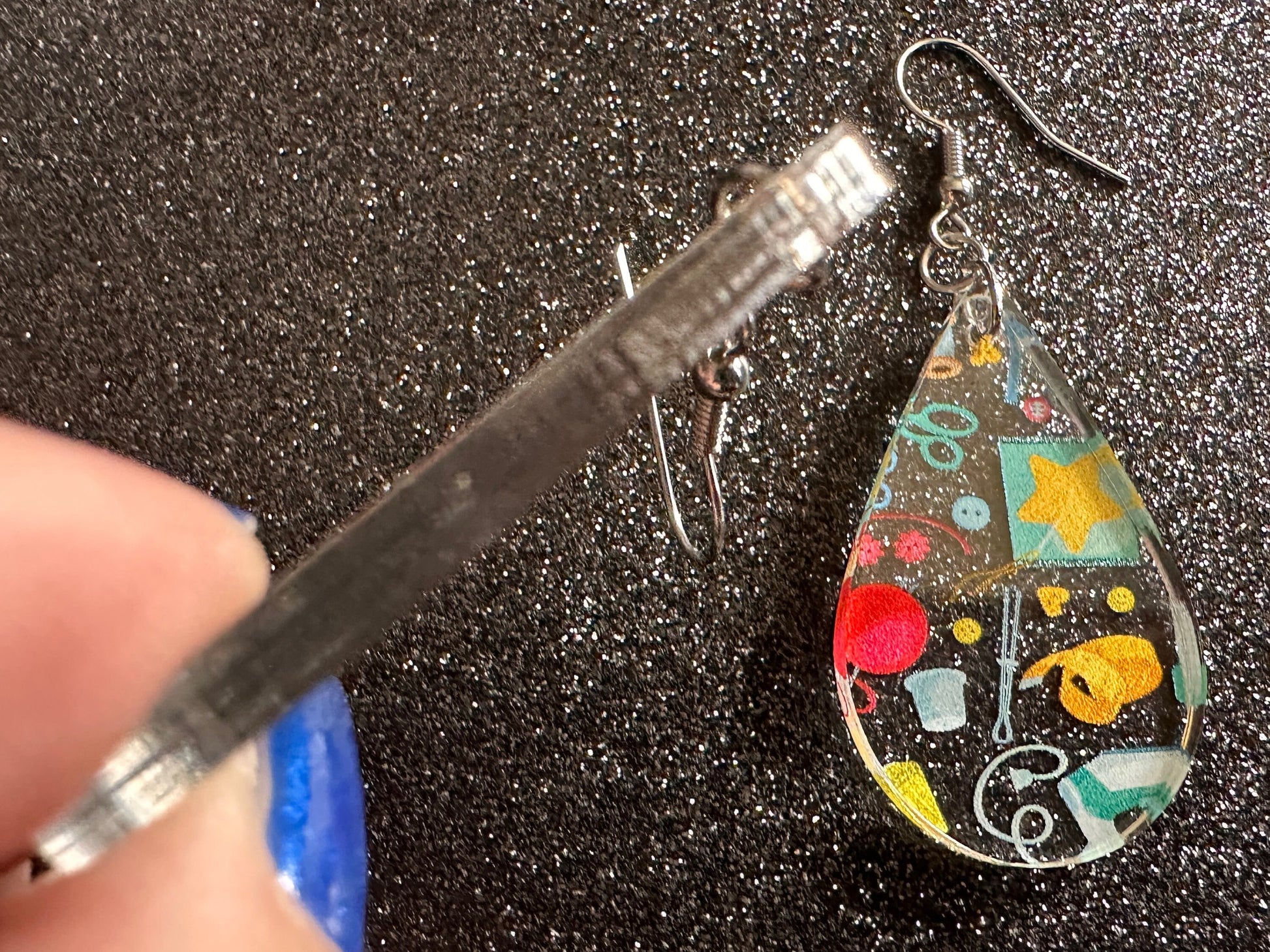 Tailor Earrings: Laser Cut Acrylic Sewing Machines, Hobby, Ruler, Yarn, Buttons, Sewing, Iron, Zipper, Needle, Best Gifts for Her/Him/Them