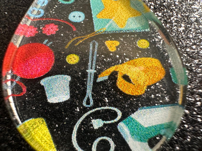 Tailor Earrings: Laser Cut Acrylic Sewing Machines, Hobby, Ruler, Yarn, Buttons, Sewing, Iron, Zipper, Needle, Best Gifts for Her/Him/Them