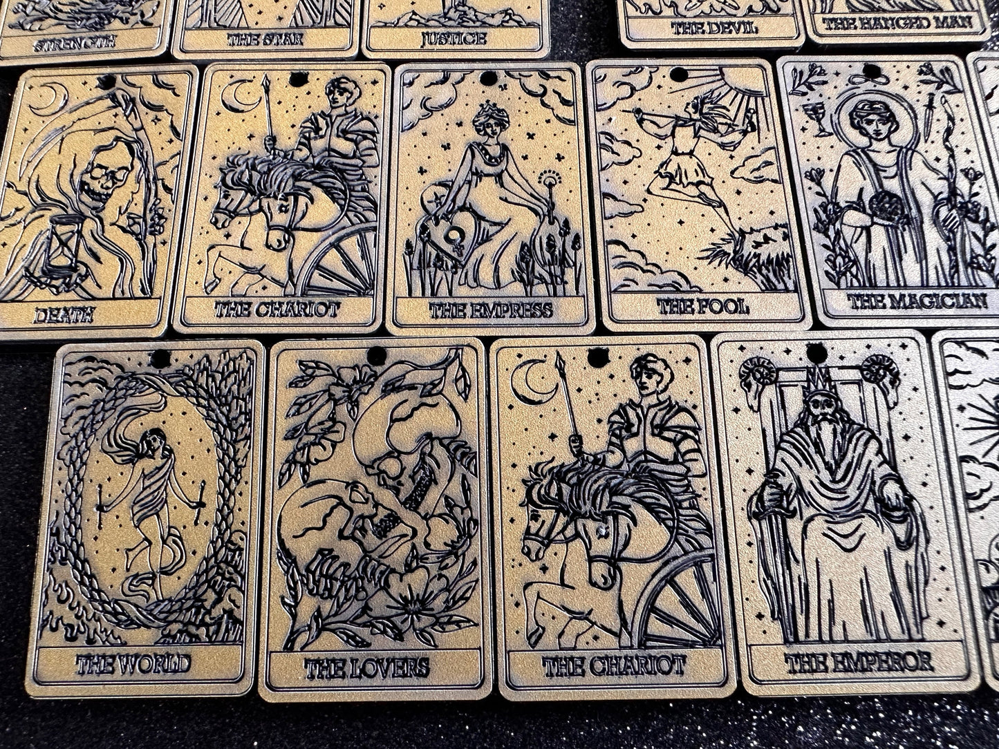 Tarot Card Earrings: Laser Cut Acrylic Cards, Game Night, Cards, Play, Fortune Telling, Card Reading, Halloween, Best Gifts for Her/Him/Them